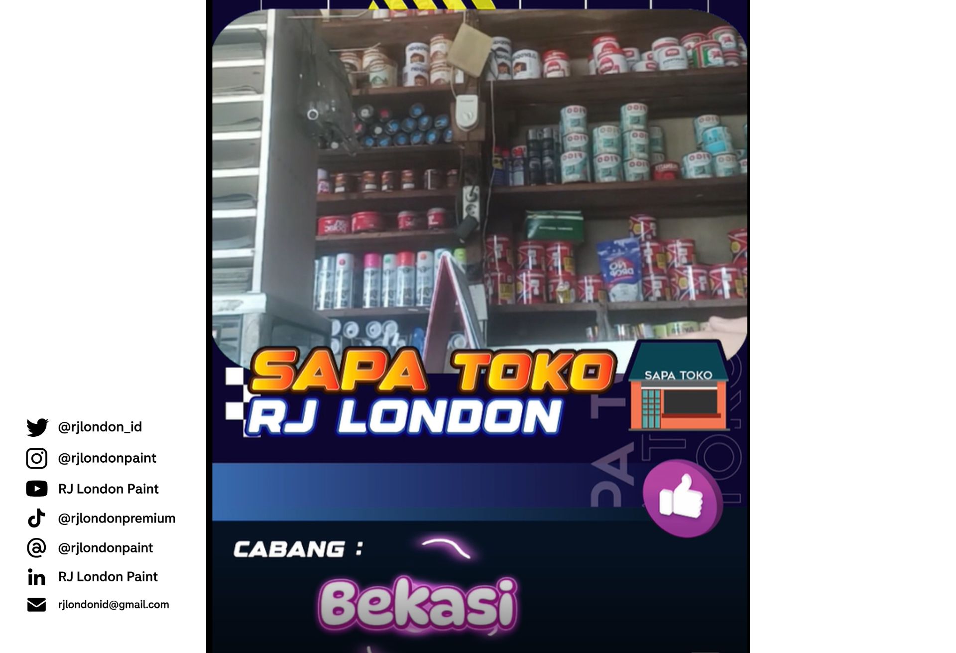 Sapa Toko RJ London Cabang Bekasi: Menjalin Kemitraan dan Kepercayaan Bersama Toko-Toko Lokal